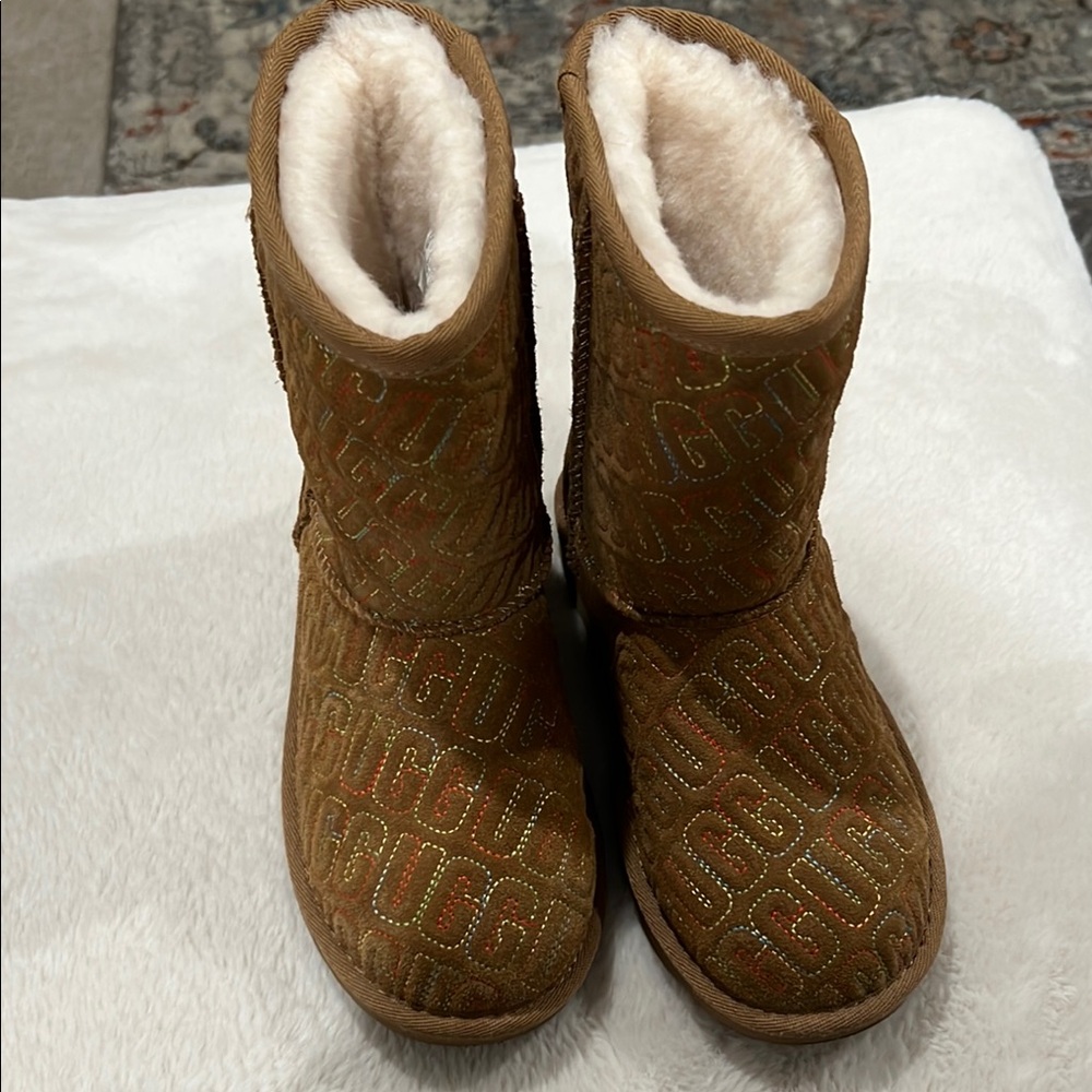 UGG Brown Shearling Boots genuine/real